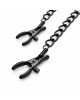 Затискачі для сосків Bedroom Fantasies Nipple Clamps with Chain - Black Затискачі для сосків Bedroom Fantasies Nipple Clamps with Chain - Black