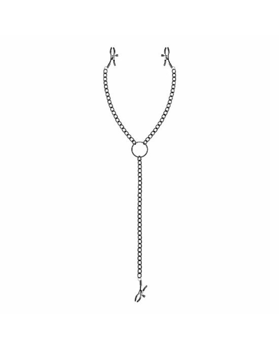 Затискачі для сосків та клітору Bedroom Fantasies Nipple & Clit l Clamps - Black¶ Затискачі для сосків та клітору Bedroom Fantasies Nipple & Clit l Clamps - Black¶