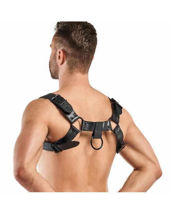 Портупея Bedroom Fantasies Bruno Chest Bulldog Harness - Black Портупея Bedroom Fantasies Bruno Chest Bulldog Harness - Black