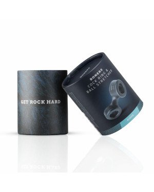 Ерекційне кільце Boners Cock Ring And Ball Stretcher - Grey