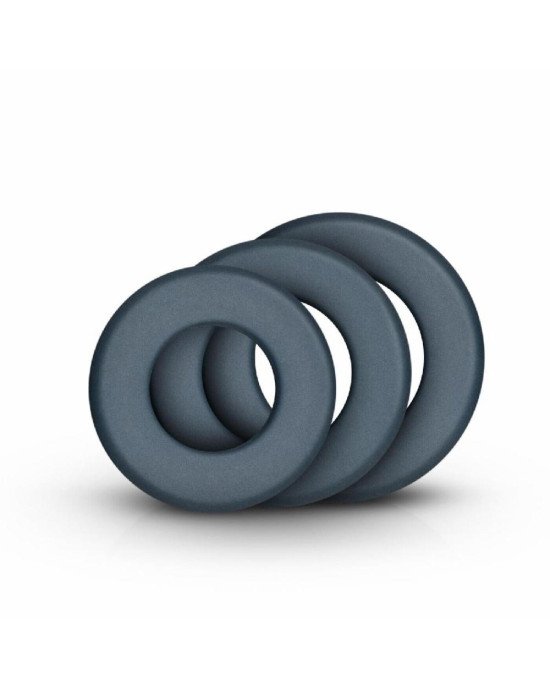 Набір ерекційних кілець Boners 3-Piece Hefty Cock Ring Set Набір ерекційних кілець Boners 3-Piece Hefty Cock Ring Set