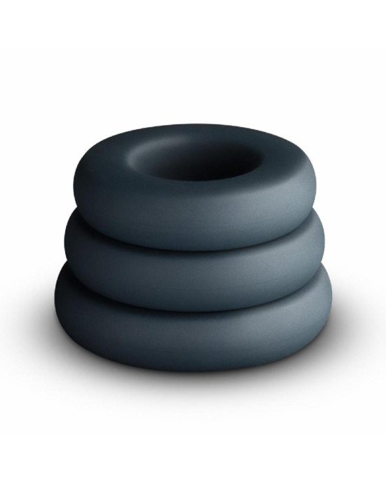 Набір ерекційних кілець Boners 3-Piece Hefty Cock Ring Set Набір ерекційних кілець Boners 3-Piece Hefty Cock Ring Set