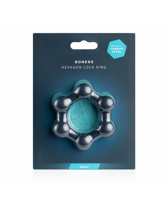 Ерекційне кільце Boners Hexagon Cock Ring Ерекційне кільце Boners Hexagon Cock Ring