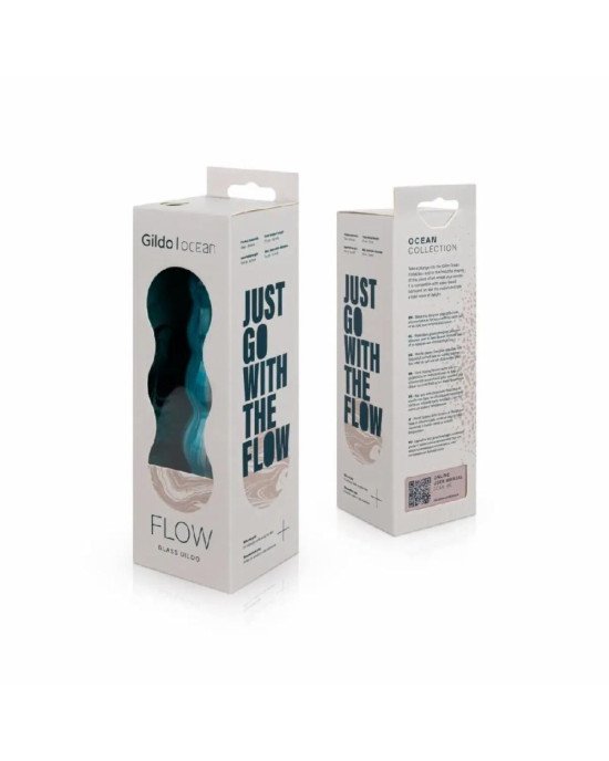 Скляний дилдо Gildo - Ocean Flow Glass Dildo Скляний дилдо Gildo - Ocean Flow Glass Dildo