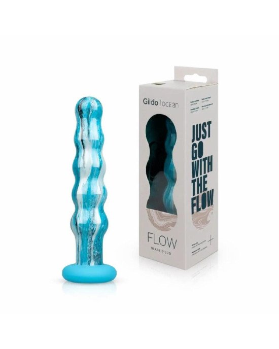 Скляний дилдо Gildo - Ocean Flow Glass Dildo Скляний дилдо Gildo - Ocean Flow Glass Dildo