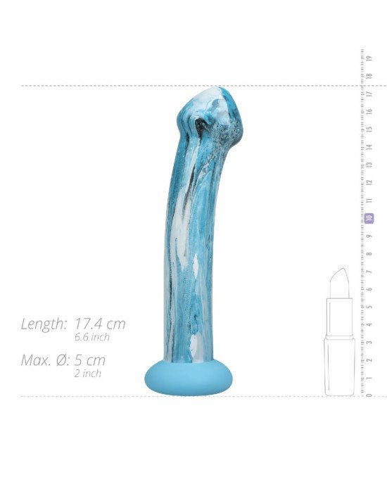 Скляний дилдо Gildo - Ocean Ripple Glass Dildo Скляний дилдо Gildo - Ocean Ripple Glass Dildo