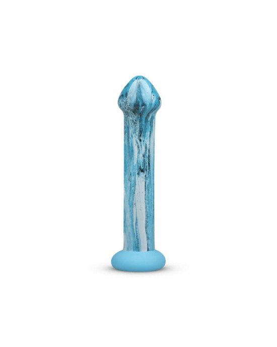 Скляний дилдо Gildo - Ocean Ripple Glass Dildo Скляний дилдо Gildo - Ocean Ripple Glass Dildo