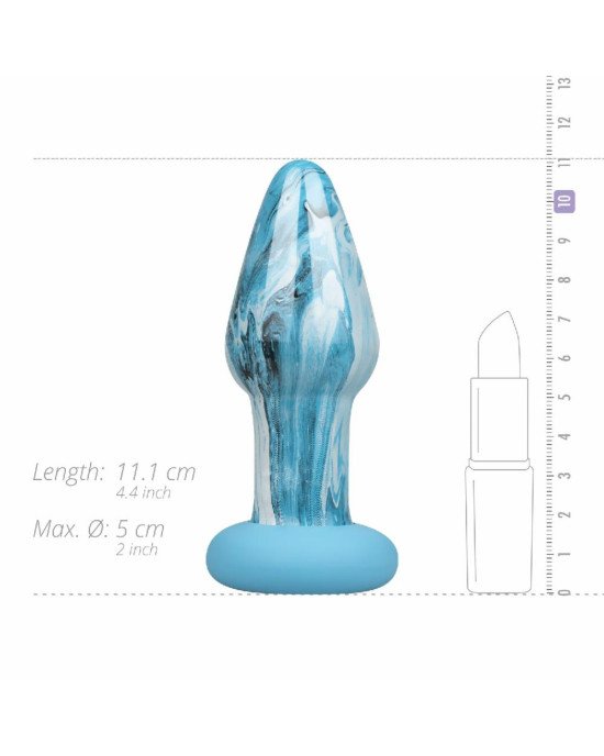 Скляна анальна пробка Gildo - Ocean Curl Glass Butt plug Скляна анальна пробка Gildo - Ocean Curl Glass Butt plug