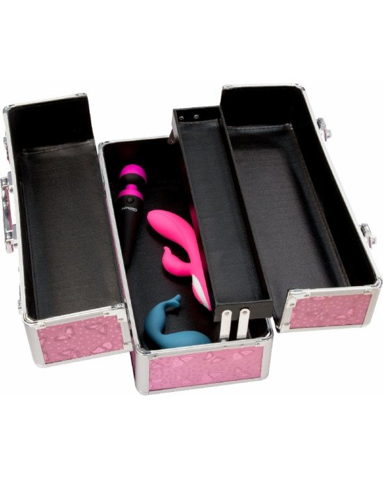 Кейс для зберігання секс-іграшок BMS Factory - Large Lokable Vibrator Case Pink Кейс для зберігання секс-іграшок BMS Factory - Large Lokable Vibrator Case Pink
