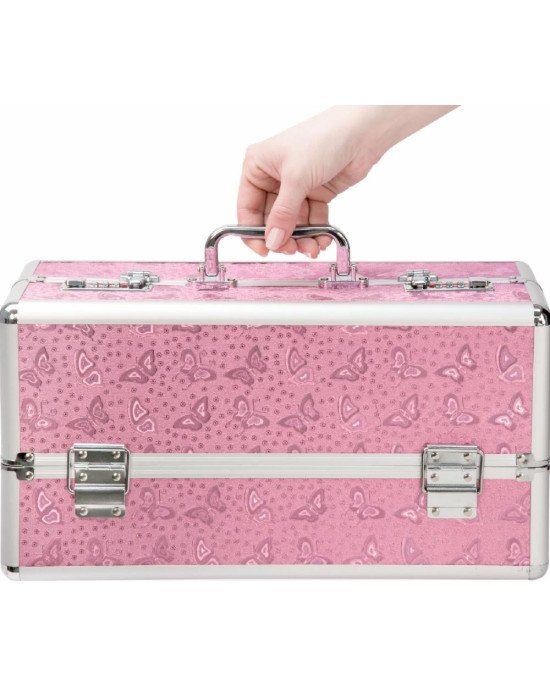 Кейс для зберігання секс-іграшок BMS Factory - Large Lokable Vibrator Case Pink Кейс для зберігання секс-іграшок BMS Factory - Large Lokable Vibrator Case Pink