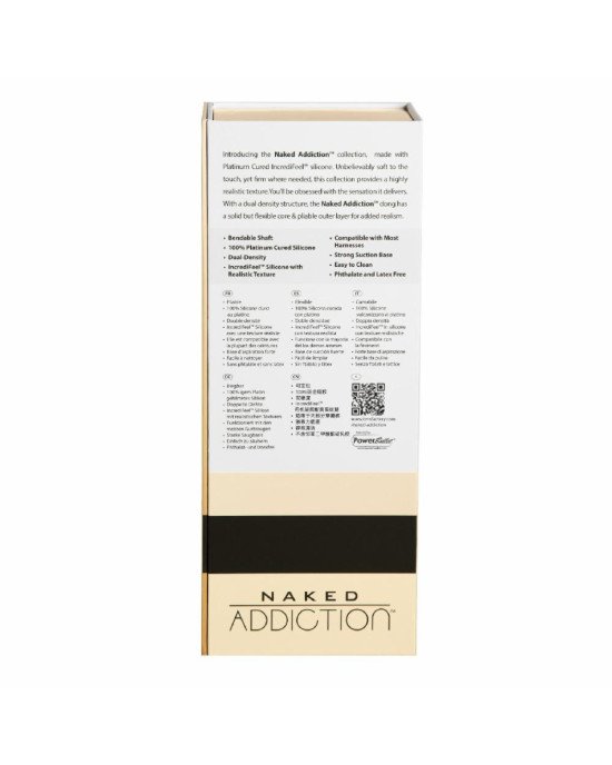 Фалоімітатор Naked Addiction – 9” Silicone Dual Density Bendable Dildo - Vanilla Фалоімітатор Naked Addiction – 9” Silicone Dual Density Bendable Dildo - Vanilla