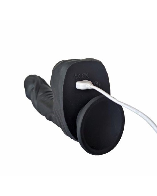 Фалоімітатор Naked Addiction – 8.6” Silicone Rotating & Thrusting Vibrating Dildo with Remote Black Фалоімітатор Naked Addiction – 8.6” Silicone Rotating & Thrusting Vibrating Dildo with Remote Black