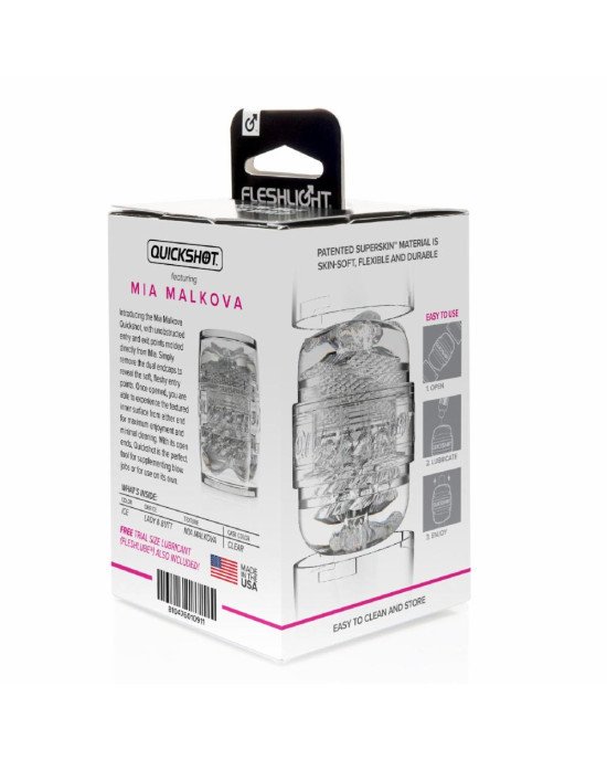 Мастурбатор Fleshlight Quickshot Mia Malkova, компактний, чудово для пар і мінету Мастурбатор Fleshlight Quickshot Mia Malkova, компактний, чудово для пар і мінету