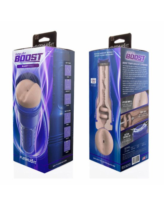 Мастурбатор Fleshlight Boost Blast Female Light Medium Flesh Мастурбатор Fleshlight Boost Blast Female Light Medium Flesh