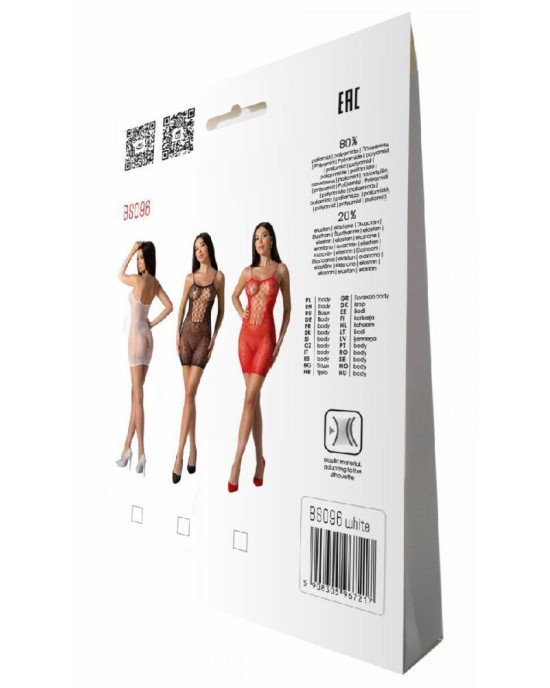 Бодістокінг Passion BS096 white Бодістокінг Passion BS096 white