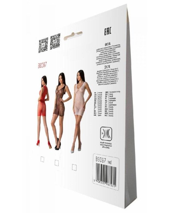 Бодістокінг Passion BS097 red Бодістокінг Passion BS097 red