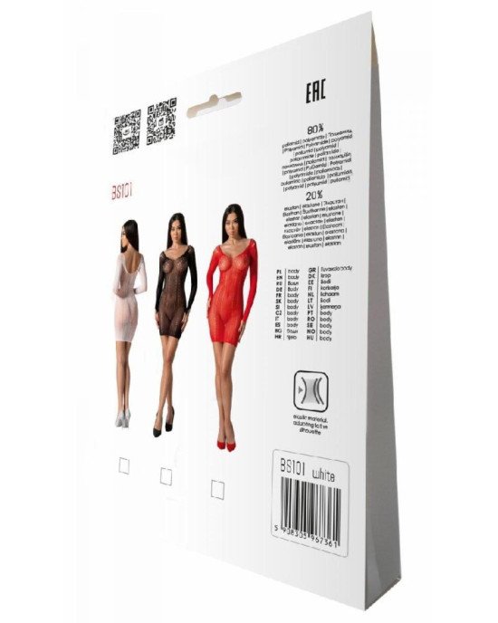 Бодістокінг Passion BS101 white Бодістокінг Passion BS101 white