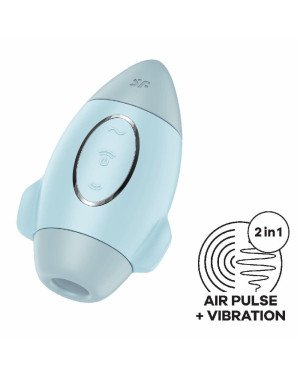 Вакуумний вібратор Satisfyer Mission Control Blue