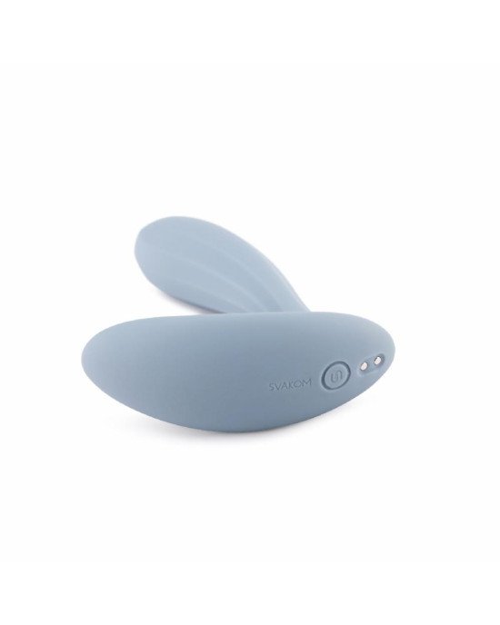 Смарт-вібратор в трусики Svakom Erica Dusty Blue, дуже гнучкий, 2 мотори