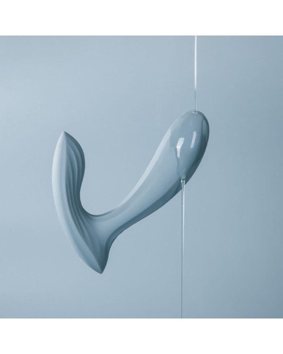 Смарт-вібратор в трусики Svakom Erica Dusty Blue, дуже гнучкий, 2 мотори