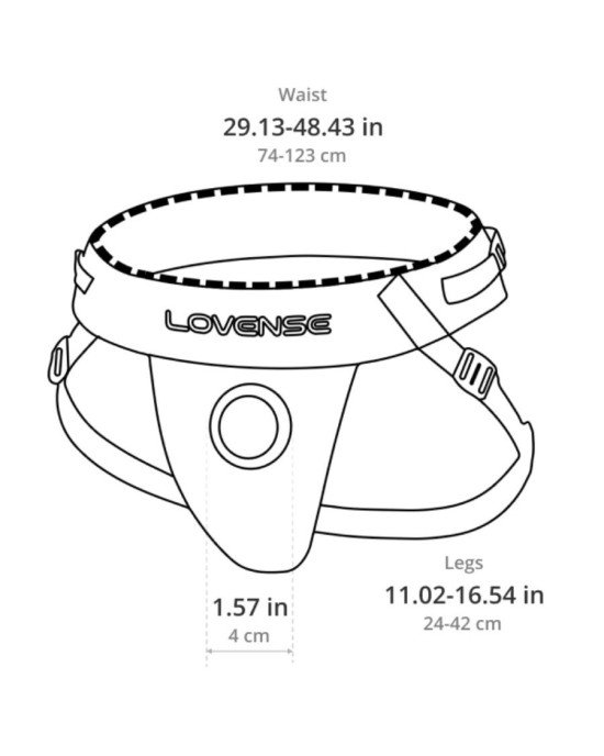 Трусики для страпона Lovense Strapless Harness, для Lovense Lapis strap-on та інших моделей