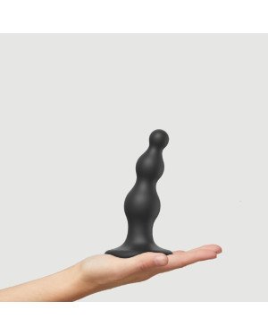 Насадка для страпона Strap-On-Me Dildo Plug Beads Black S