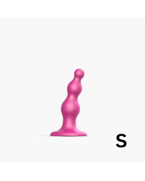 Насадка для страпона Strap-On-Me Dildo Plug Beads Framboise Metallic S