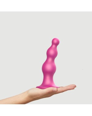 Насадка для страпона Strap-On-Me Dildo Plug Beads Framboise Metallic L