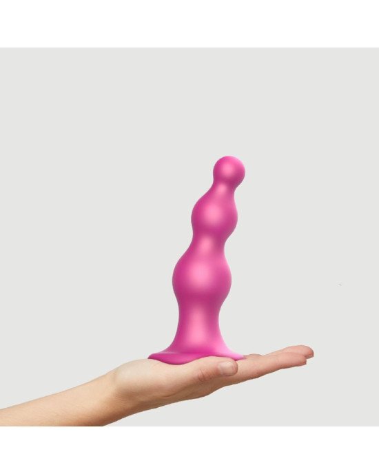 Насадка для страпона Strap-On-Me Dildo Plug Beads Framboise Metallic L Насадка для страпона Strap-On-Me Dildo Plug Beads Framboise Metallic L