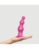 Насадка для страпона Strap-On-Me Dildo Plug Beads Framboise Metallic L Насадка для страпона Strap-On-Me Dildo Plug Beads Framboise Metallic L