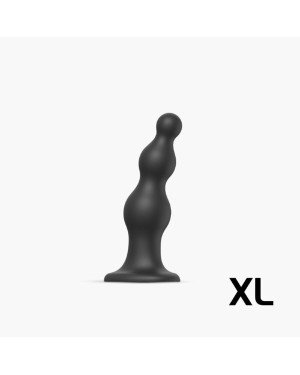 Насадка для страпона Strap-On-Me Dildo Plug Beads Black XL