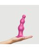 Насадка для страпона Strap-On-Me Dildo Plug Beads Framboise Metallic XL Насадка для страпона Strap-On-Me Dildo Plug Beads Framboise Metallic XL