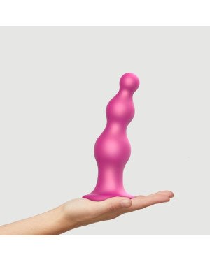 Насадка для страпона Strap-On-Me Dildo Plug Beads Framboise Metallic XXL