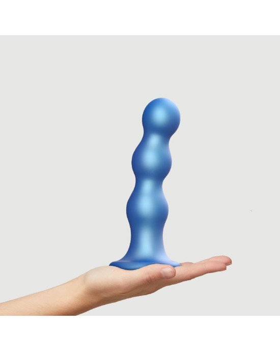 Насадка для страпона Strap-On-Me Dildo Plug Balls Blue Metallic XL Насадка для страпона Strap-On-Me Dildo Plug Balls Blue Metallic XL