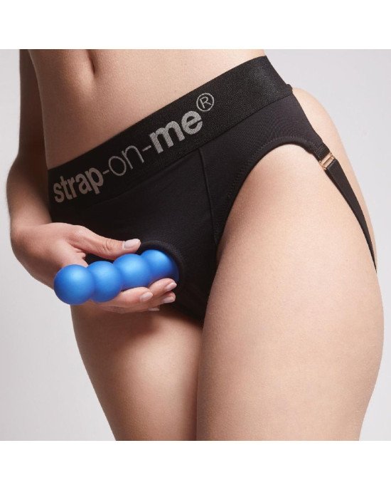 Насадка для страпона Strap-On-Me Dildo Plug Balls Blue Metallic XL Насадка для страпона Strap-On-Me Dildo Plug Balls Blue Metallic XL