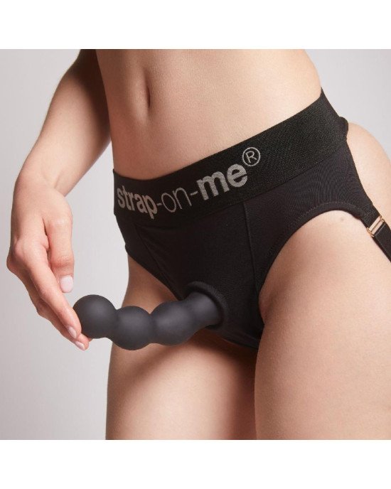 Насадка для страпона Strap-On-Me Dildo Plug Balls Black XXL Насадка для страпона Strap-On-Me Dildo Plug Balls Black XXL