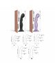 Насадка для страпона Strap-On-Me Dildo Plug P&G Black S Насадка для страпона Strap-On-Me Dildo Plug P&G Black S