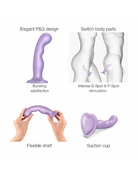 Насадка для страпона Strap-On-Me Dildo Plug P&G Lilas Metallic S Насадка для страпона Strap-On-Me Dildo Plug P&G Lilas Metallic S