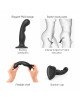 Насадка для страпона Strap-On-Me Dildo Plug P&G Black L Насадка для страпона Strap-On-Me Dildo Plug P&G Black L