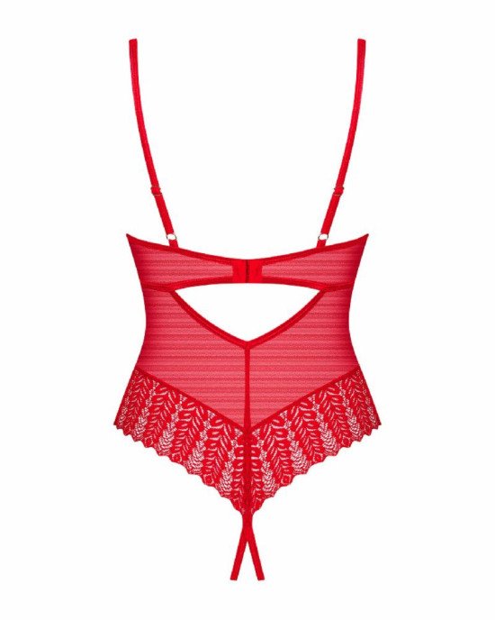 Боді Obsessive Ingridia crotchless teddy XL/2XL