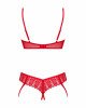 Комплект Obsessive Ingridia 2-pcs crotchless set XL/2XL