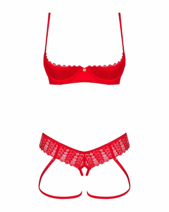 Комплект Obsessive Ingridia 2-pcs crotchless set XL/2XL