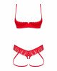 Комплект Obsessive Ingridia 2-pcs crotchless set XL/2XL