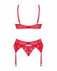 Комплект Obsessive Ingridia 3-pcs set XL/2XL