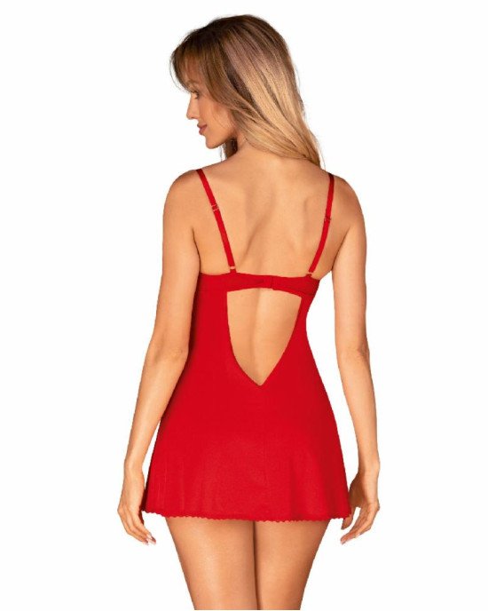 Пеньюар Obsessive Ingridia chemise & thong XL/2XL