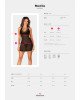 Пеньюар Obsessive Medilla chemise & thong XL/2XL Пеньюар Obsessive Medilla chemise & thong XL/2XL