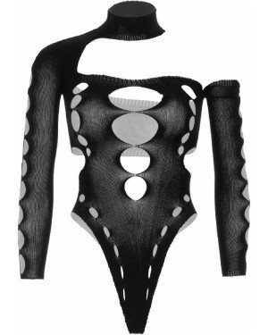 Боді Leg Avenue Seamless thong back bodysuit Black One Size Боді Leg Avenue Seamless thong back bodysuit Black One Size