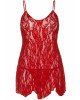 Пеньюар Leg Avenue Rose Lace Flair Chemise Red One Size Пеньюар Leg Avenue Rose Lace Flair Chemise Red One Size