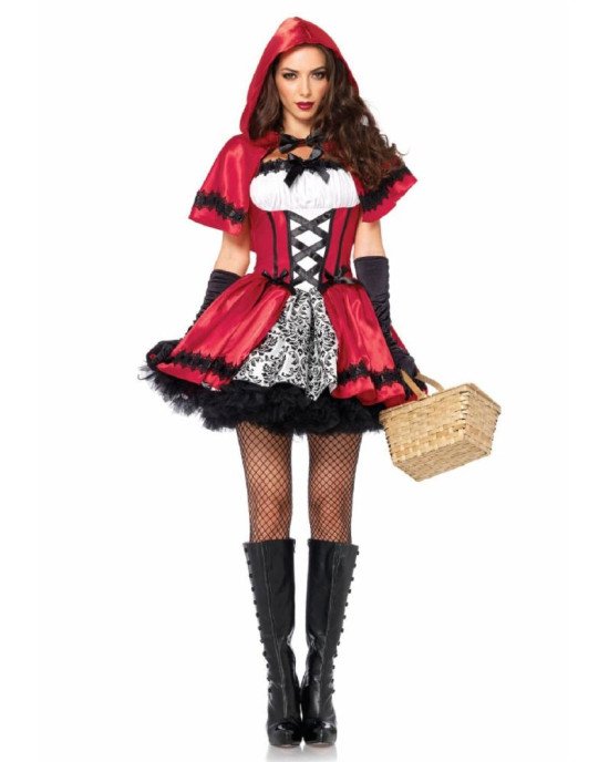 Костюм червоної шапочки Leg Avenue Gothic Red Riding Hood M Костюм червоної шапочки Leg Avenue Gothic Red Riding Hood M