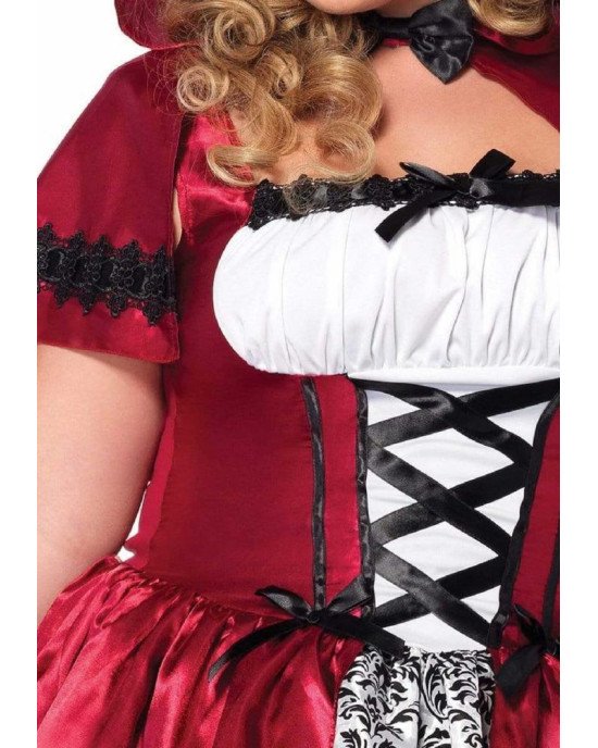 Костюм червоної шапочки Leg Avenue Gothic Red Riding Hood 3X-4X Костюм червоної шапочки Leg Avenue Gothic Red Riding Hood 3X-4X
